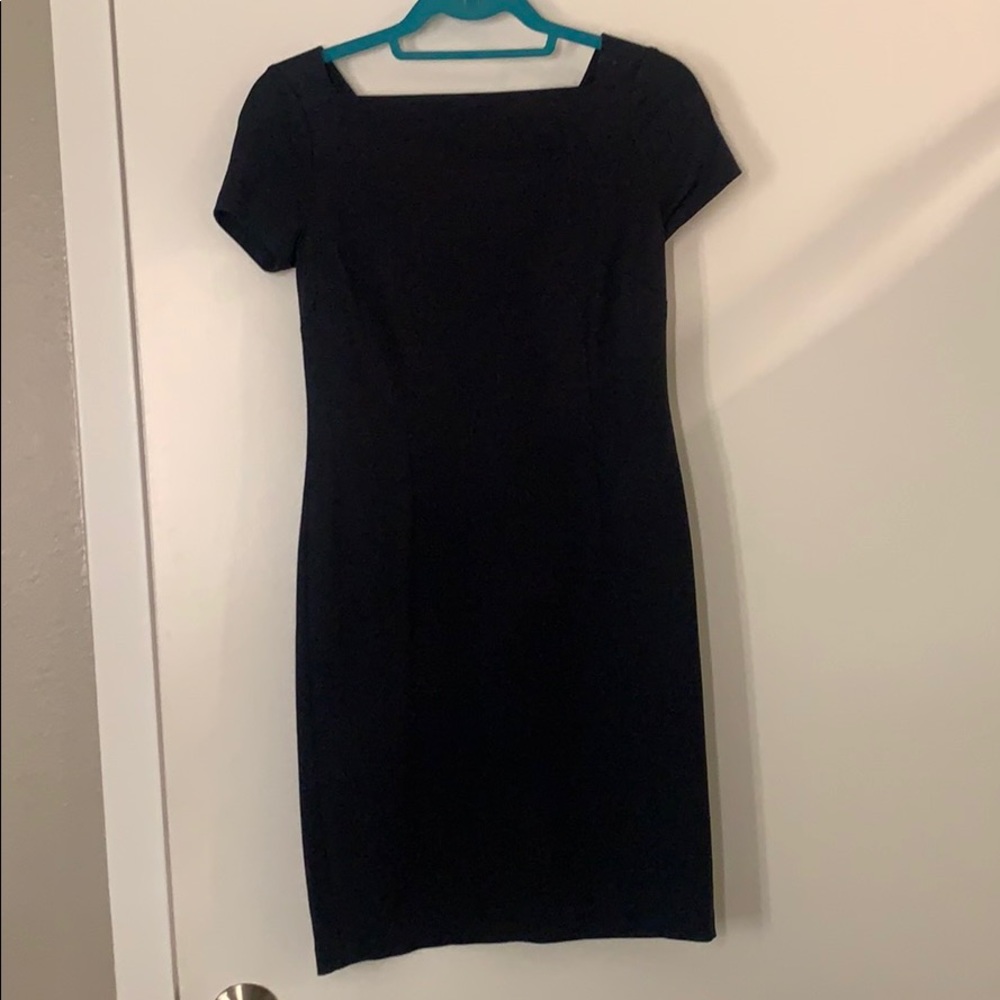Navy dress. Perfect for work!